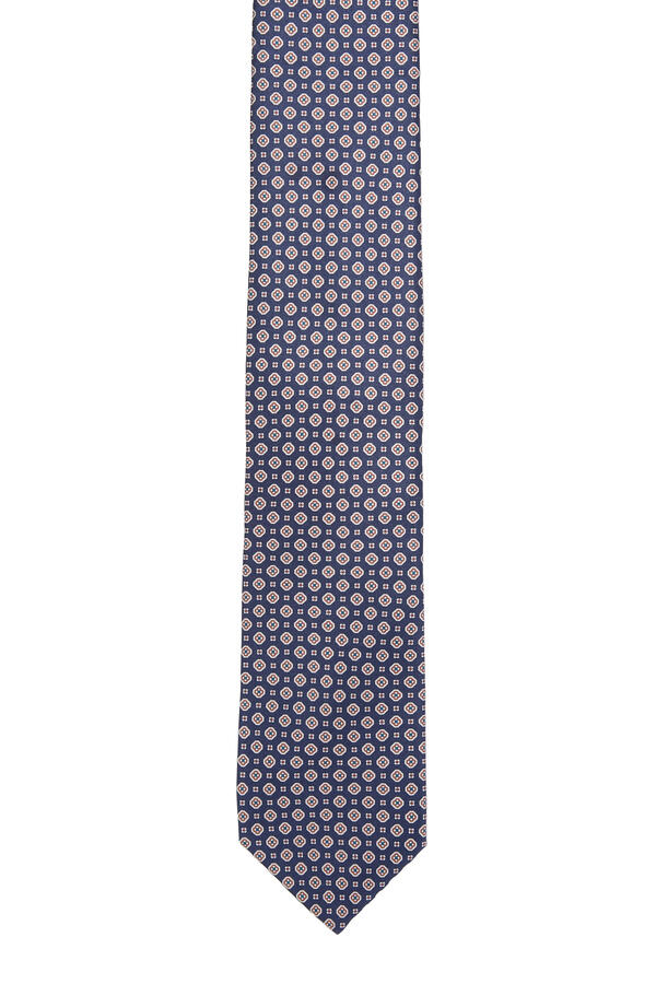 Medallion Printed Silk Tie 
