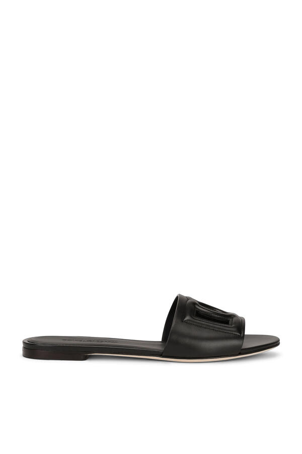 Calfskin Sliders with DG Logo