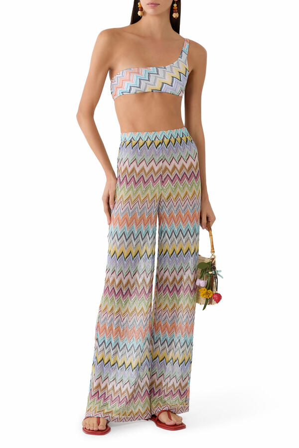 Mare Lace Rashel Zig Zag Wide Leg Pants