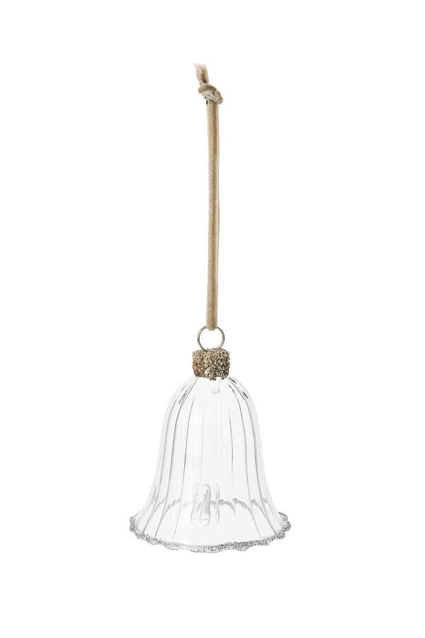 Glass Glitter Bell