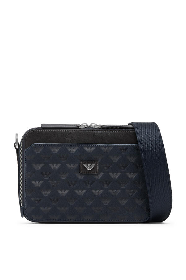 Logo Zip Closure Crossbody Camera Bag