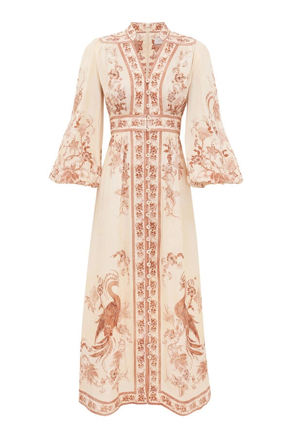  Indra Plunge Midi Dress
