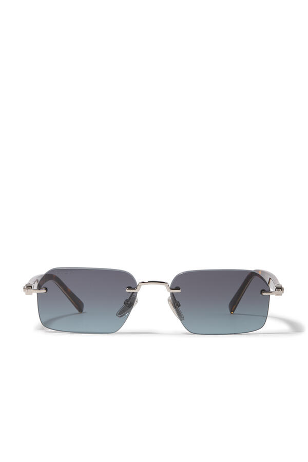 Rectangular-Frame Sunglasses