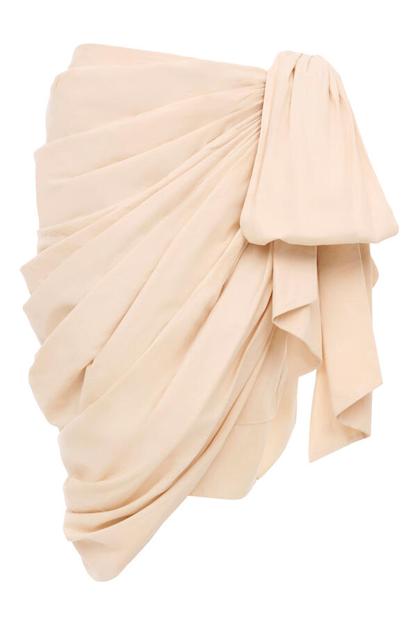Knee-Length Wrap Skirt