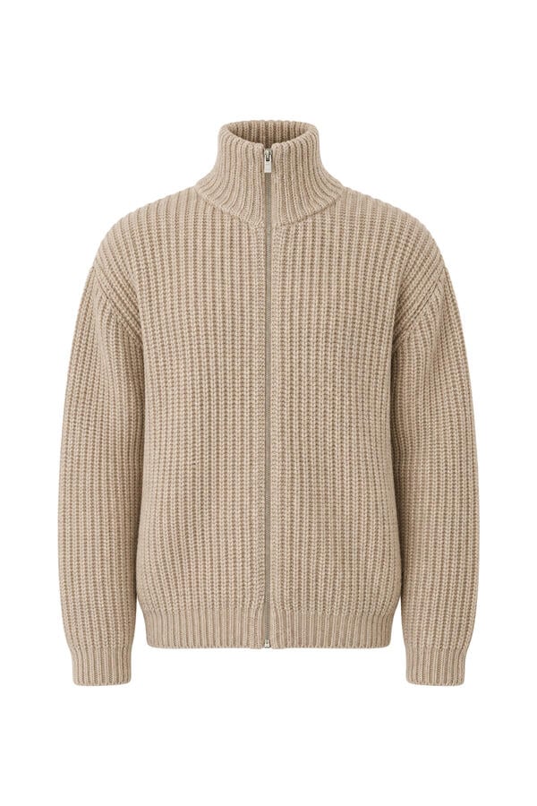 Chunky Zipped Cardigan