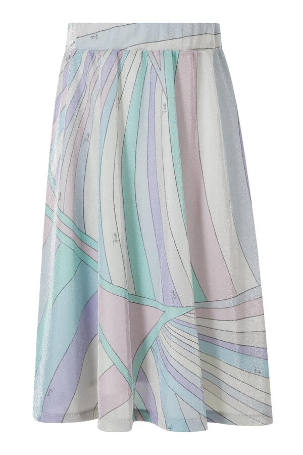 Kids Marmo Print Skirt 