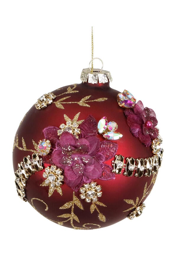 3D Jewel Flower Ball Ornament