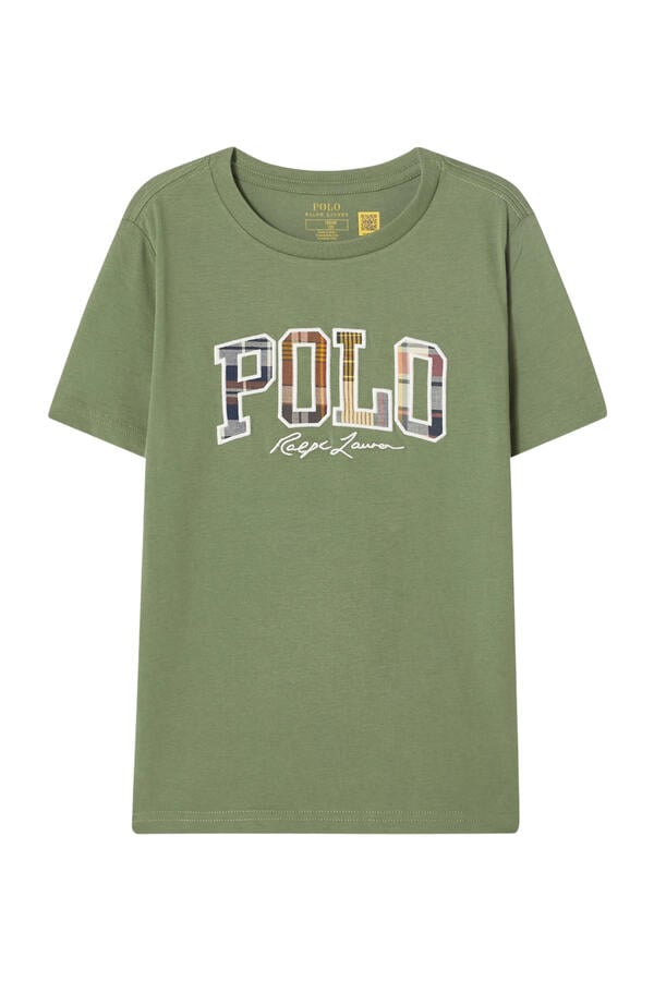 Kids Madras-Logo Cotton Jersey T-Shirt 