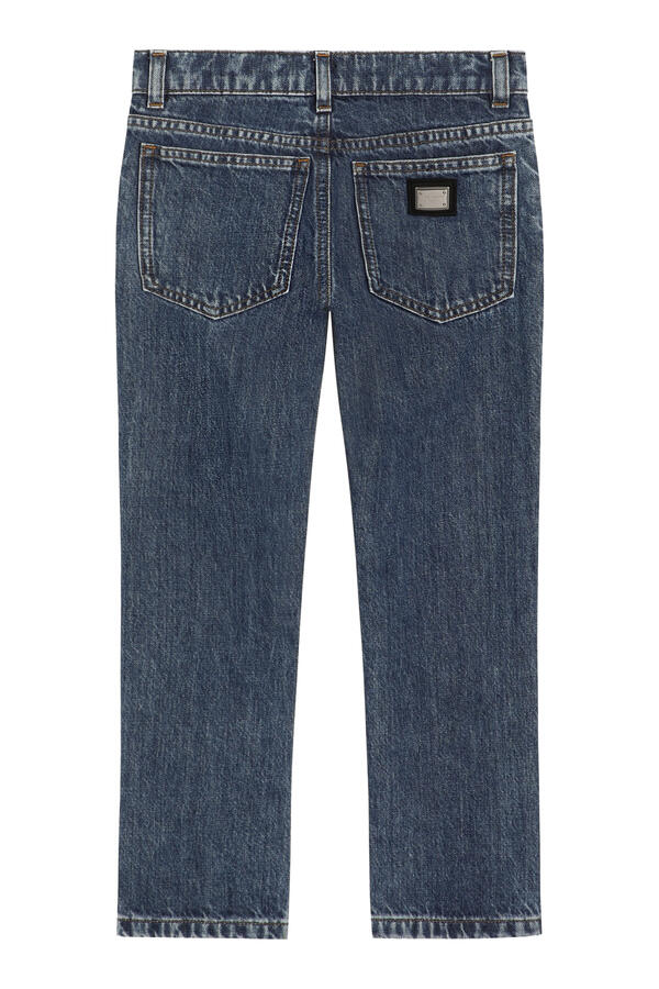 Kids Logo Plaque Skinny Jeans