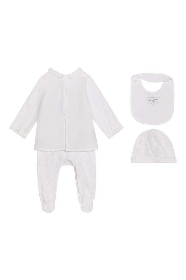 Kids Logo Pajamas Bib Hat Set