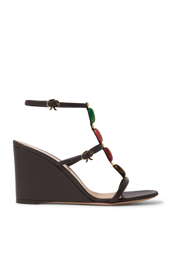 Shanti 85 Wedges in Leather
