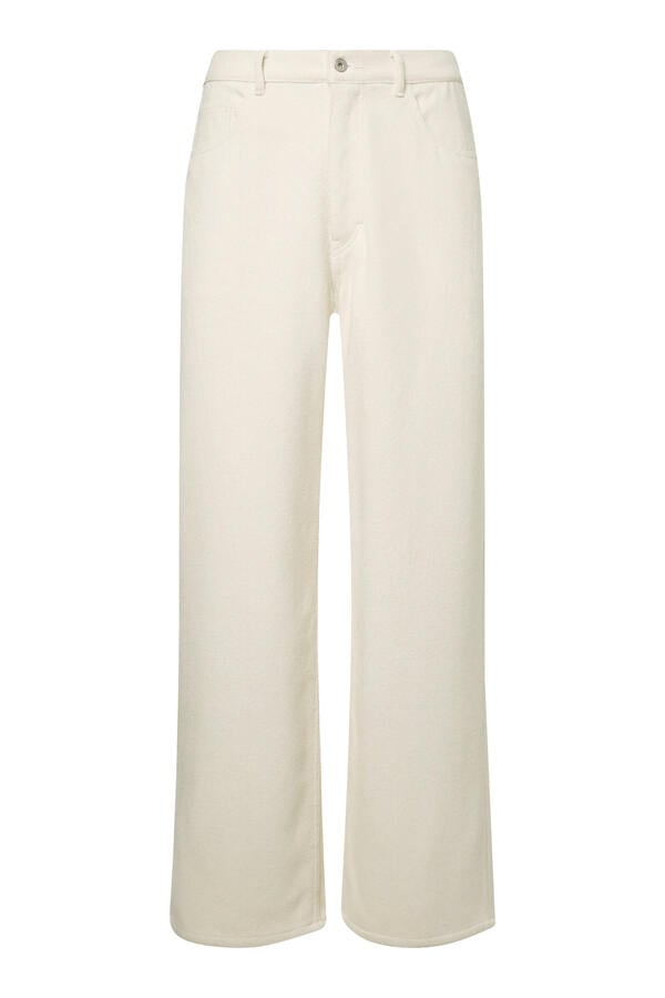 Silk Nep Denim 5P Wide Pants