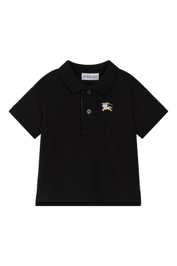 Kids Check Placket Polo Shirt