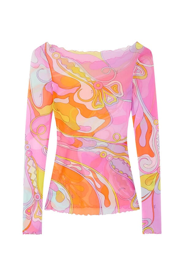 Orchidee Print Top
