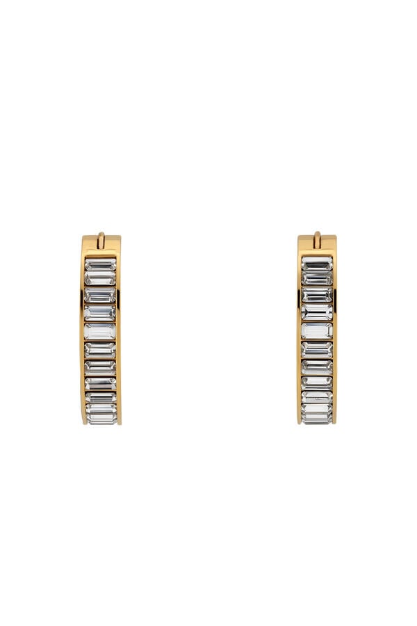  Blondie Crystal Hoop Earrings