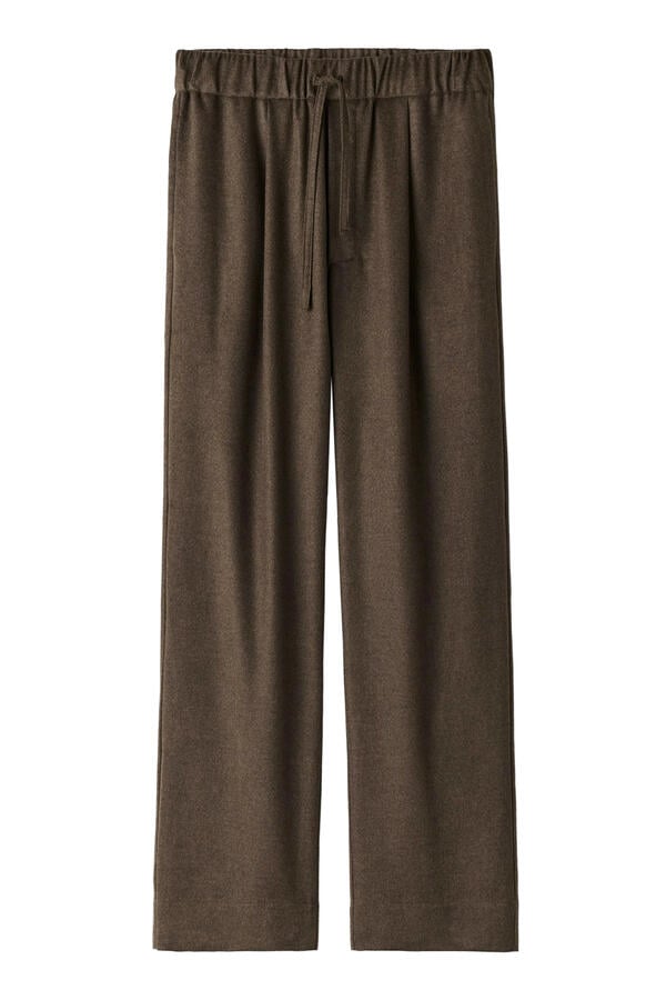  Straight Drawstring Trousers 