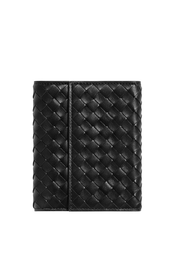 Intrecciato Piccolo Small Bi-Fold Zipped Wallet