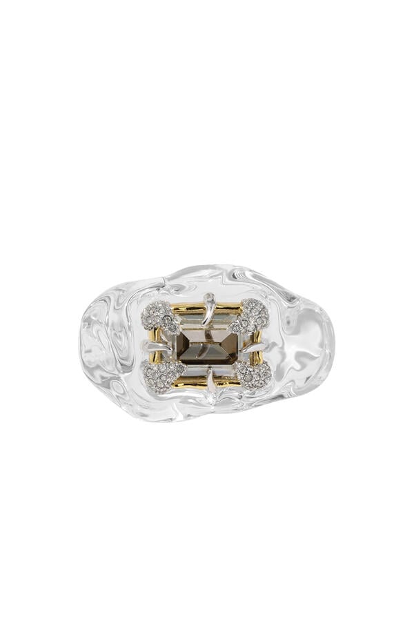 Silverlake Lucite Baguette Ring