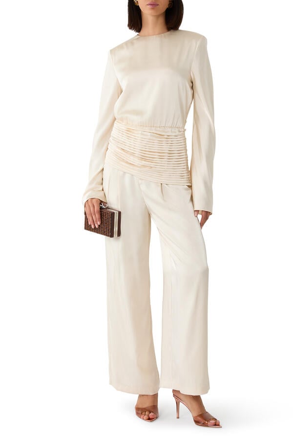 Draped Waist Top