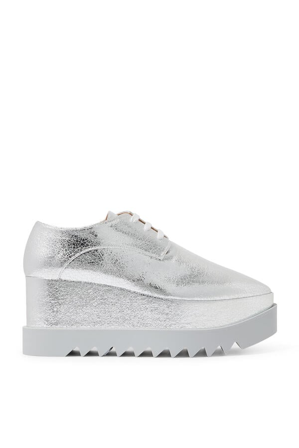 Elyse Metallic Crackled Platform Shoes