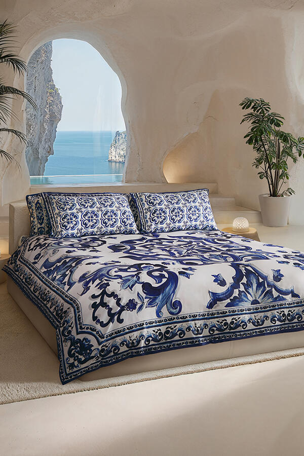 Blu Mediterraneo Flat Sheet