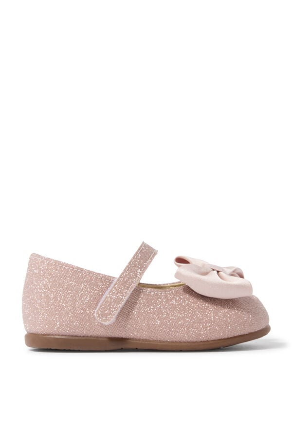 Baby Handmade Bow-Embellished Ballerinas