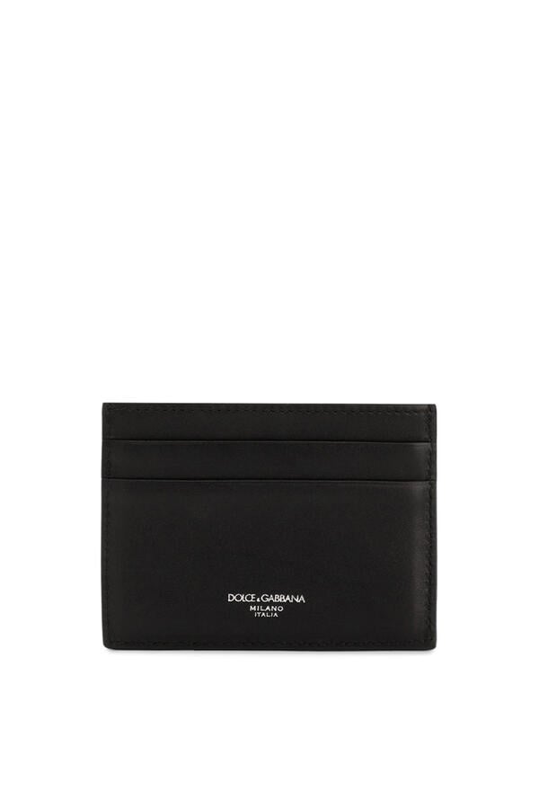 Woven Plongé Calfskin Card Holder