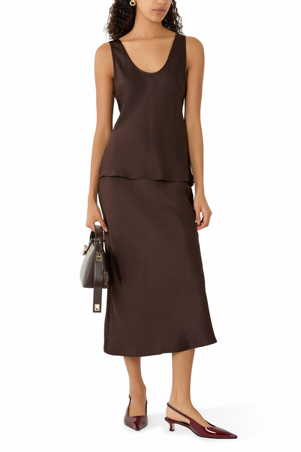 Bar Silk Skirt