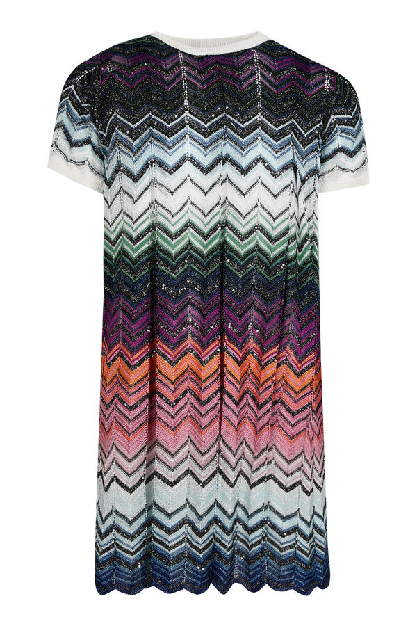 Kids Waves Knit Short Sleeve Dress
