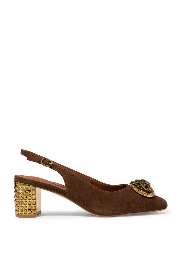Chelsea 60 Block Slingback Mules
