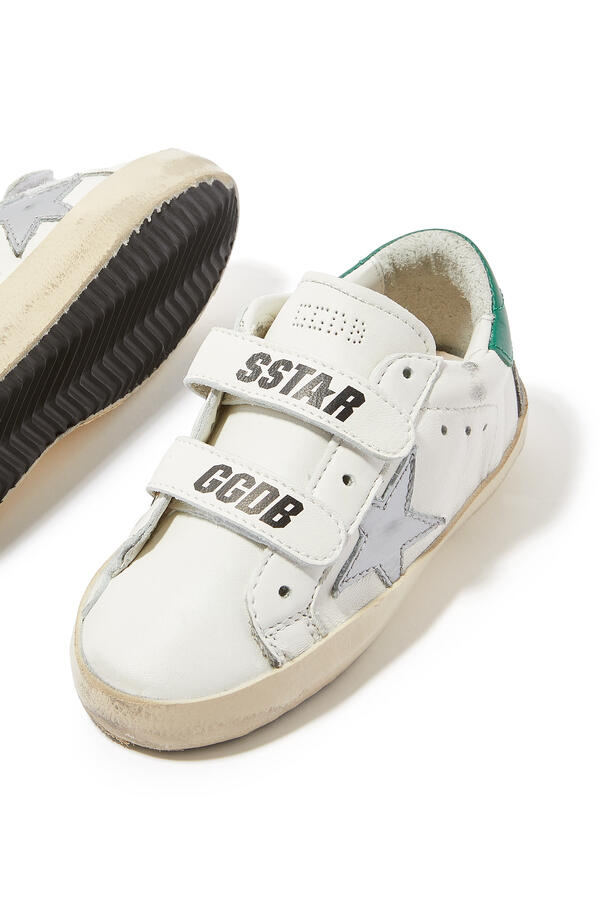 Kids Old School Leather Sneakers