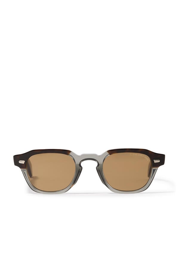 1420 Havana Rectangle Sunglasses