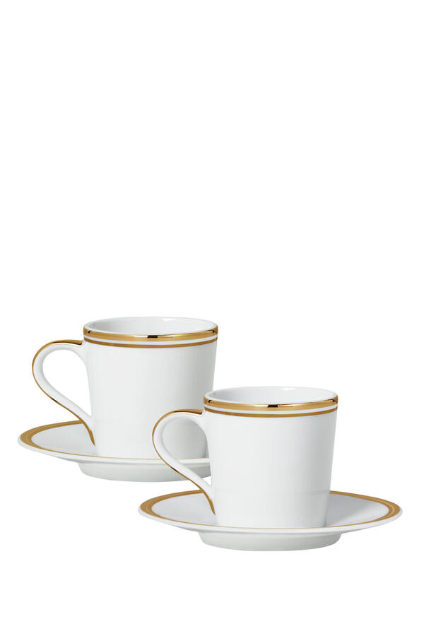 Espresso Cups and Saucer, Set of 2
