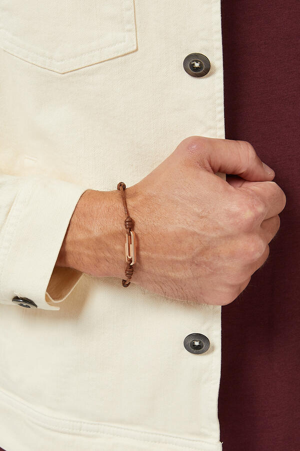 Macrame Paper Clip Bracelet