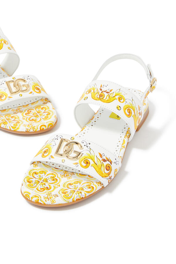 Kids Printed Slip-On Flat Sandals