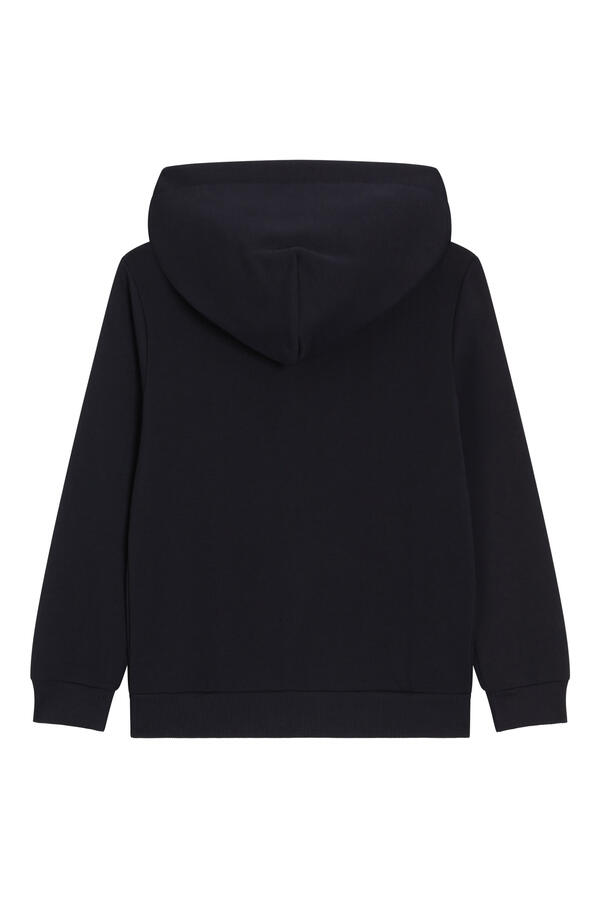 Kids Hooded Sweatshirt with Logo Plate