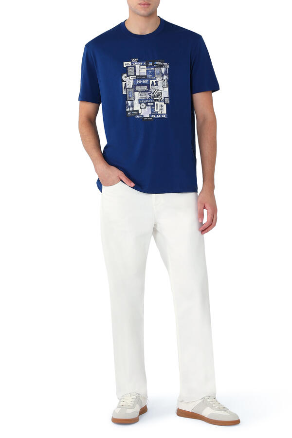 AX Logo Print T-Shirt