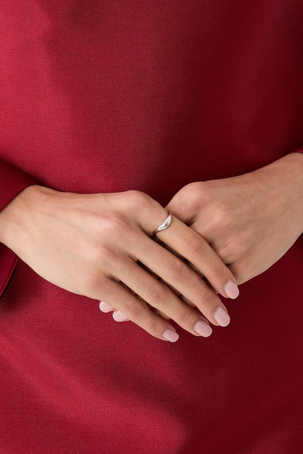 Boa Full Gold Ring, 18k White Gold