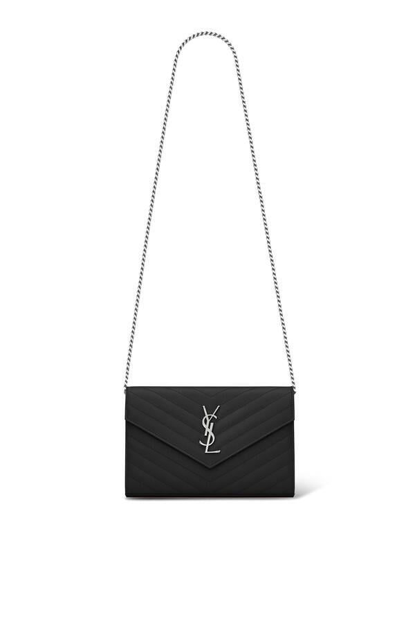 Classic Cassandre Chain Wallet in Grain De Poudre Leather 