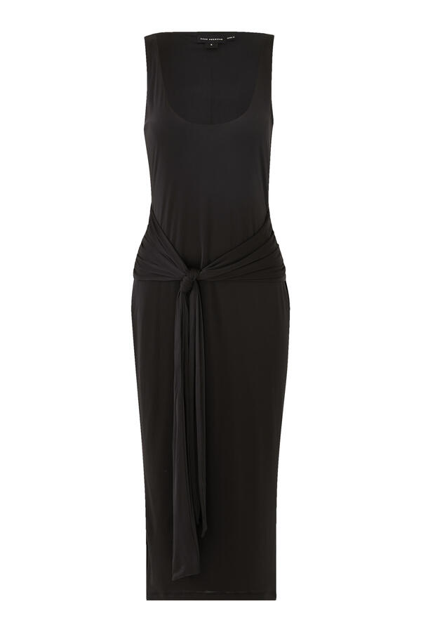Slinky Jersey Ruched Midi Dress