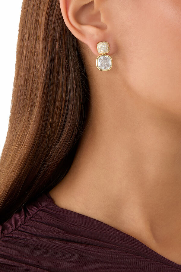 Pave Top Earrings