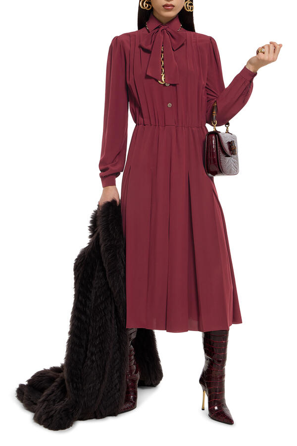 Silk Crêpe De Chine Dress