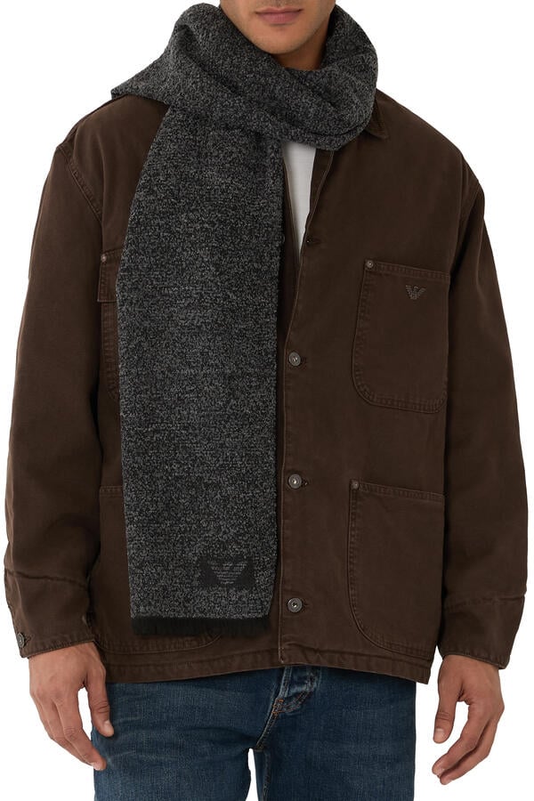 Logo Fringe Scarf