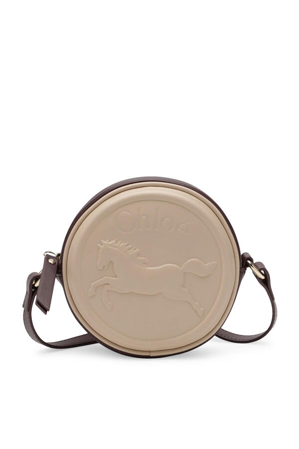Kids Embossed Logo Round Crossbody Bag