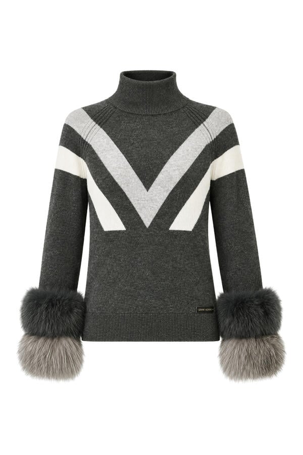 Striped Cuff Sweater
