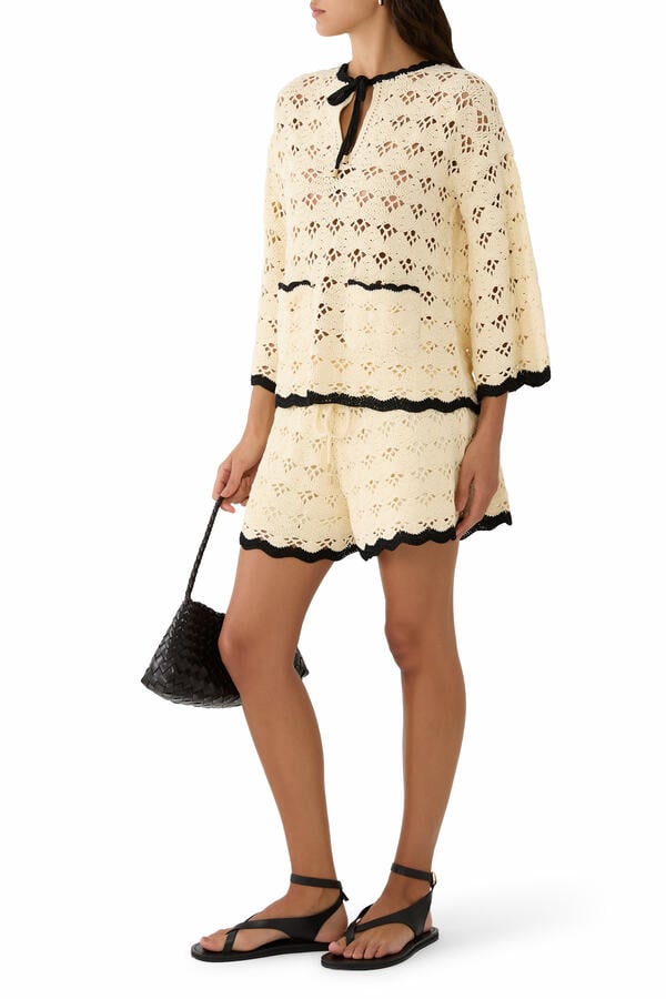 Aster Crochet Shorts