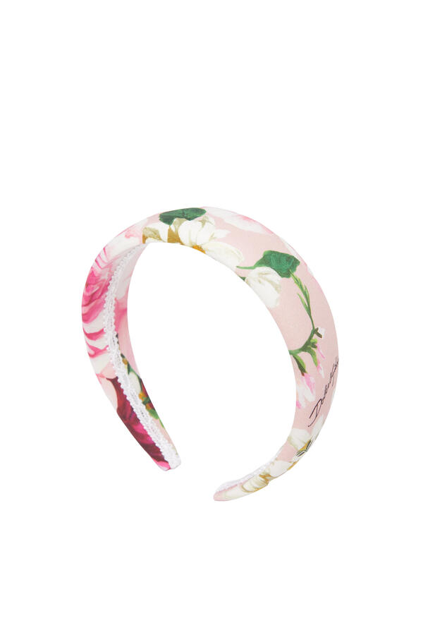 Kids Floral-Print Poplin Headband