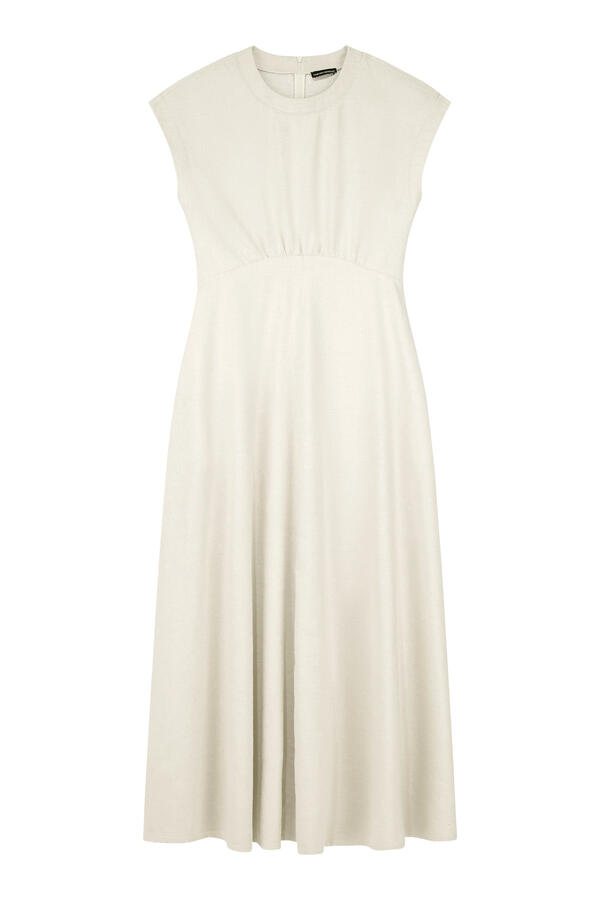 Structured Waist Long Dress