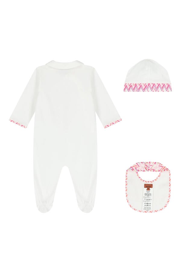 Kids Zigzag Print Babysuit Set
