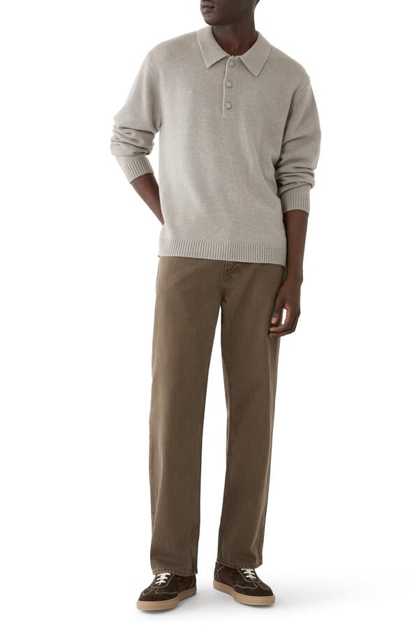 Paxton Cashmere Knit Polo 